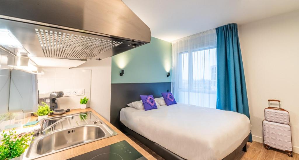 Montempô Appart'hôtel Bordeaux Belvédère - Resim 12