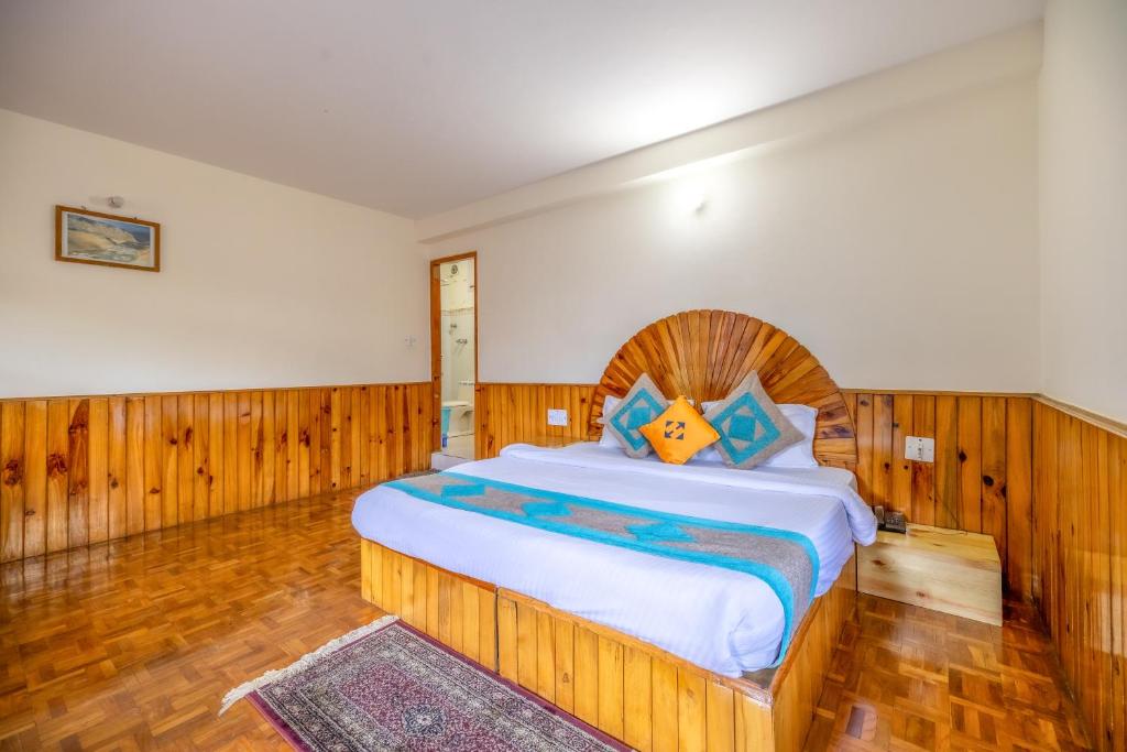 Postel nebo postele na pokoji v ubytování Hide-in Old Manali