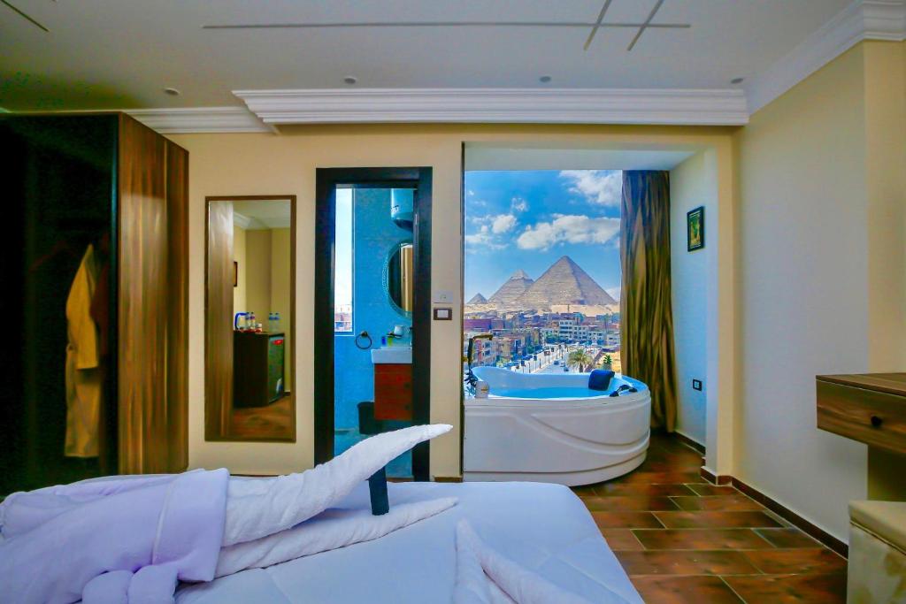 Nespecifikovaný výhled na hory nebo výhled na hory při pohledu z bed and breakfast