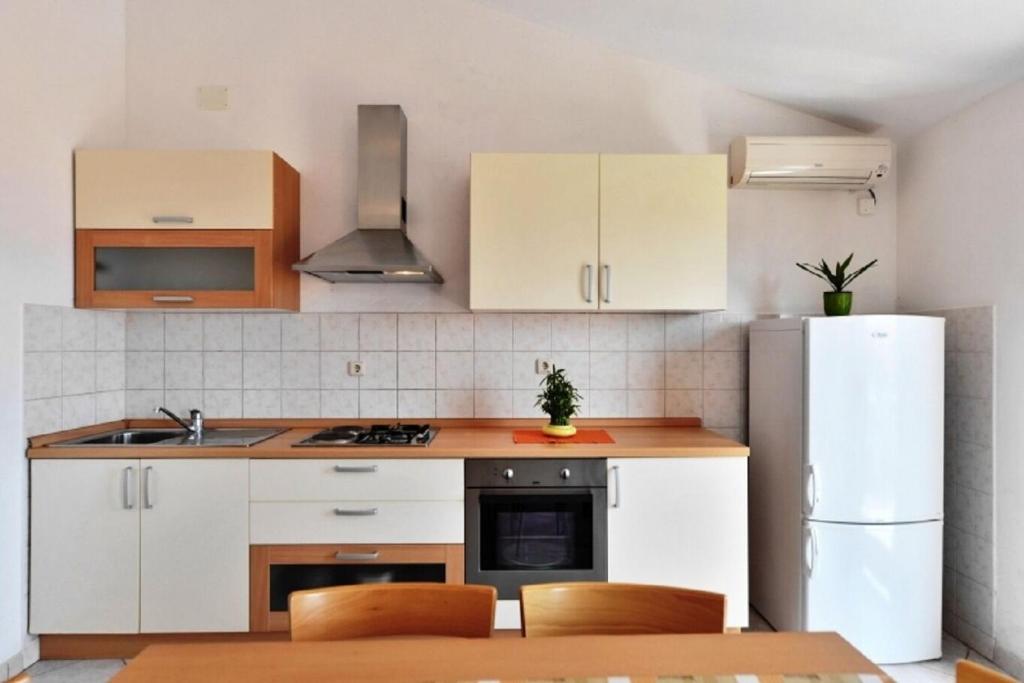 Kuchyň nebo kuchyňský kout v ubytování Apartments Nikola