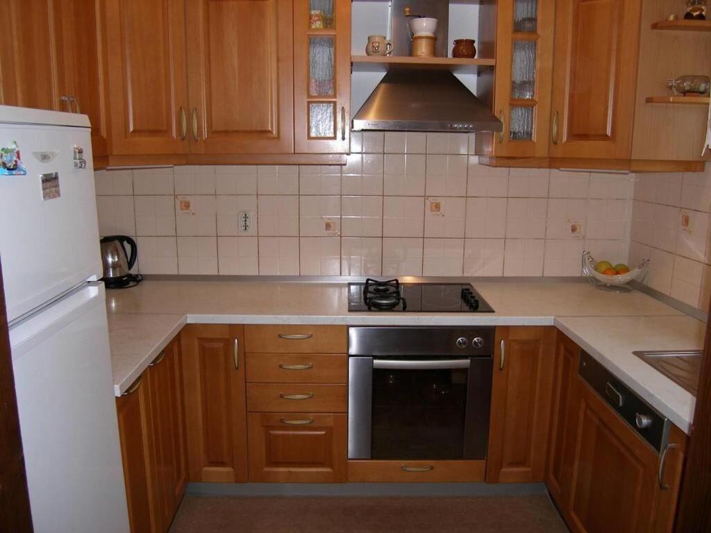 Kuchyň nebo kuchyňský kout v ubytování Apartments Mirko