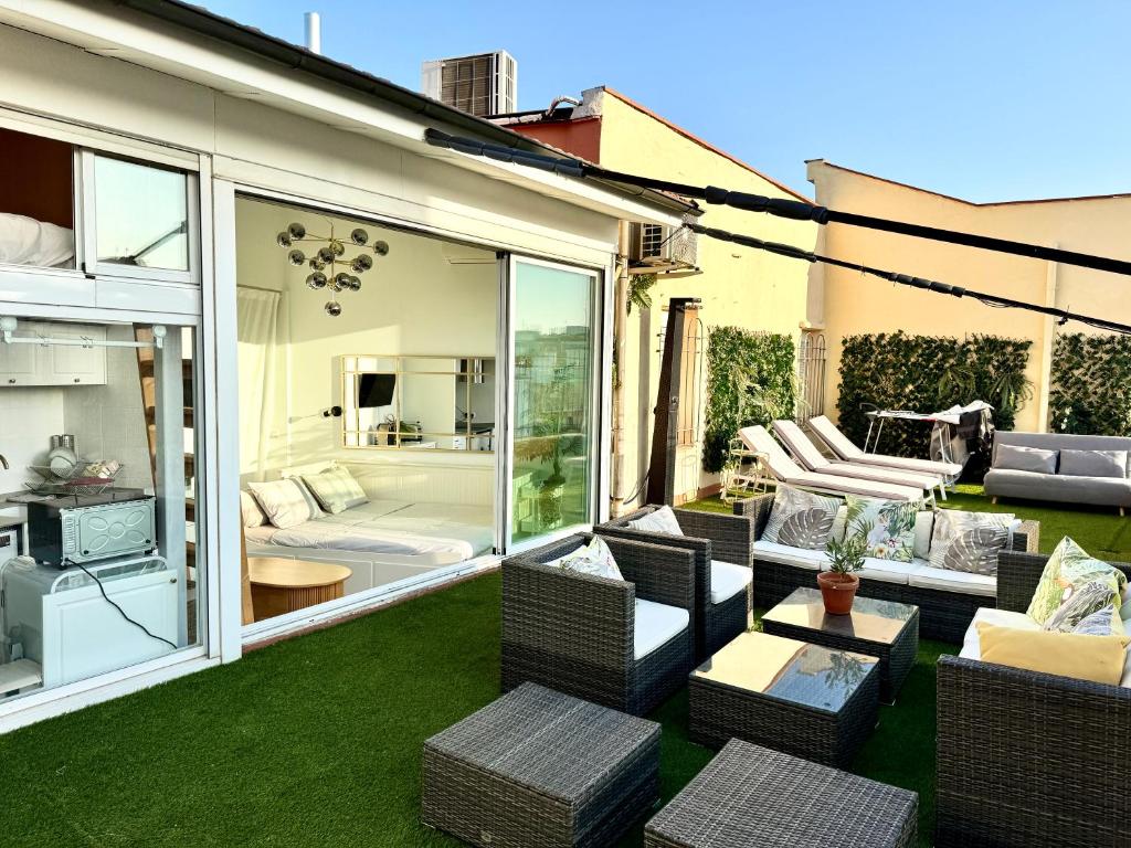 Retiro Park-Roof Top Studio & Huge Terrace