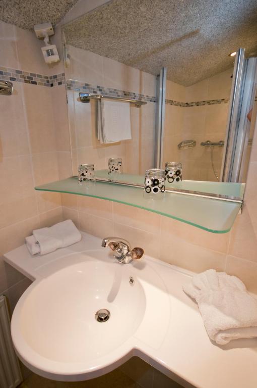 Kúpeľňa v ubytovaní Appartement Schaubensteiner
