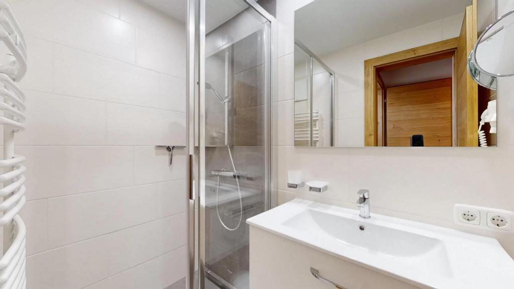 Koupelna v ubytování Landhaus Foidl