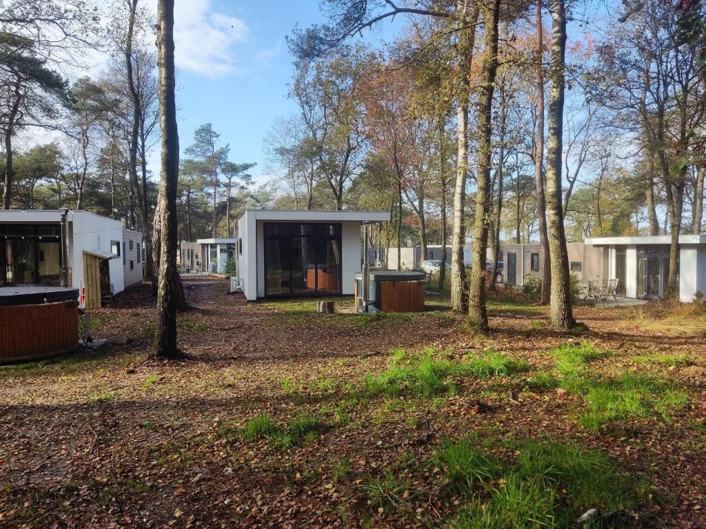 Zahrada ubytování Natuurchalet Hellendoorn met Hottube!