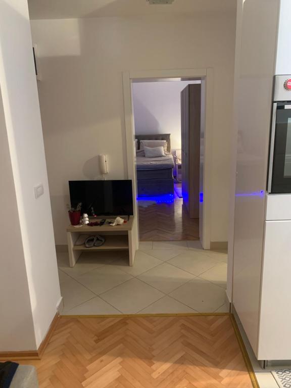 Kuchyň nebo kuchyňský kout v ubytování Petra Apartments