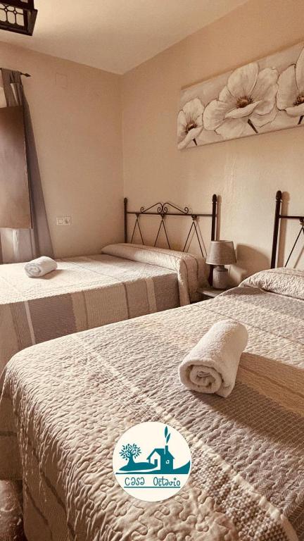 Postel nebo postele na pokoji v ubytování Casa Octavio