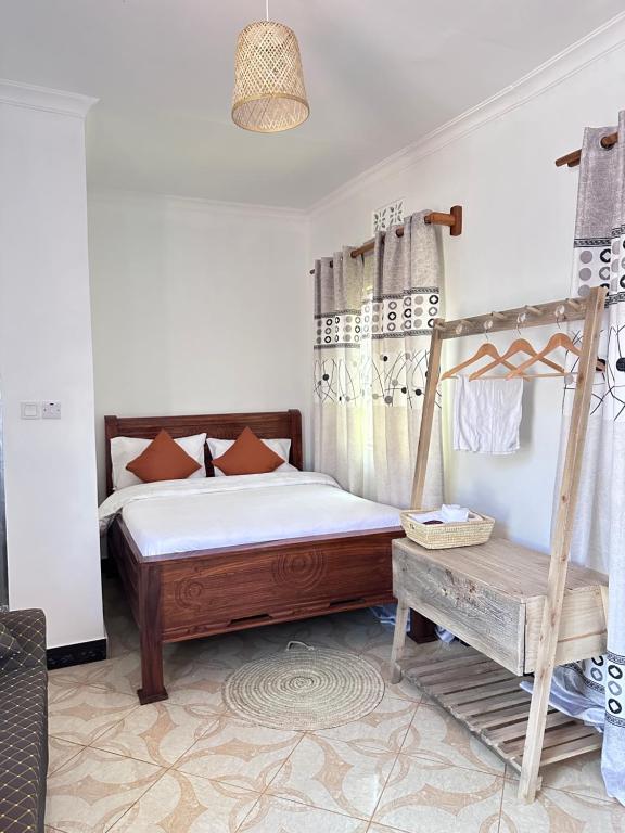 Katil atau katil-katil dalam bilik di Amora Homestay