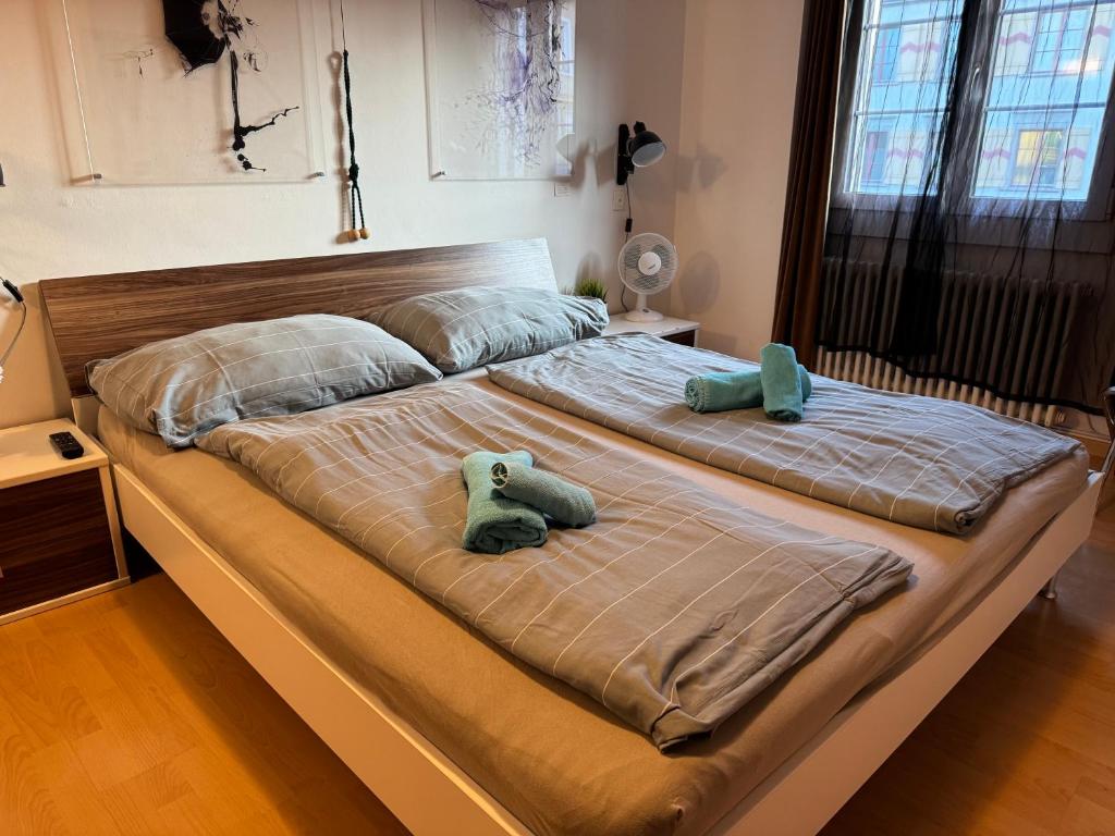 Postel nebo postele na pokoji v ubytování Altstadt Gästehaus