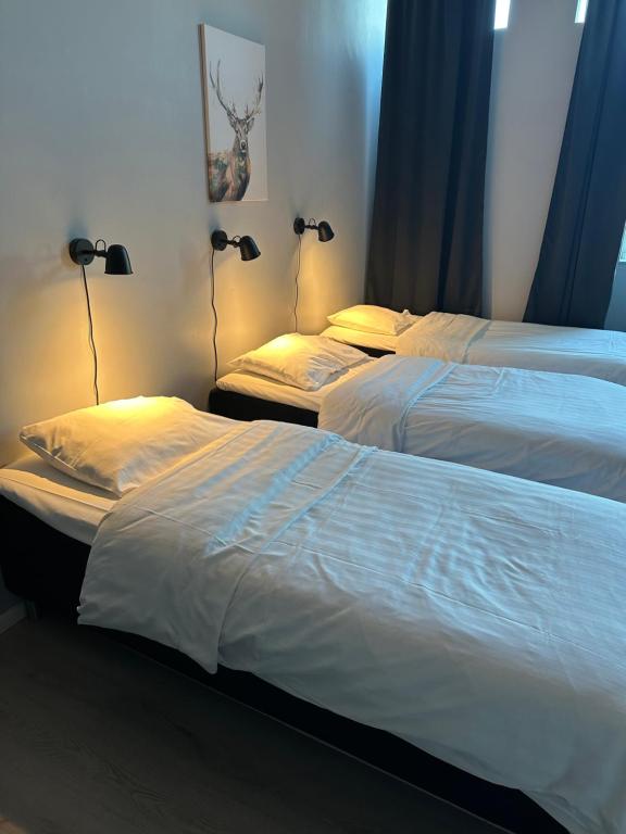 Postel nebo postele na pokoji v ubytování Hotell Salem