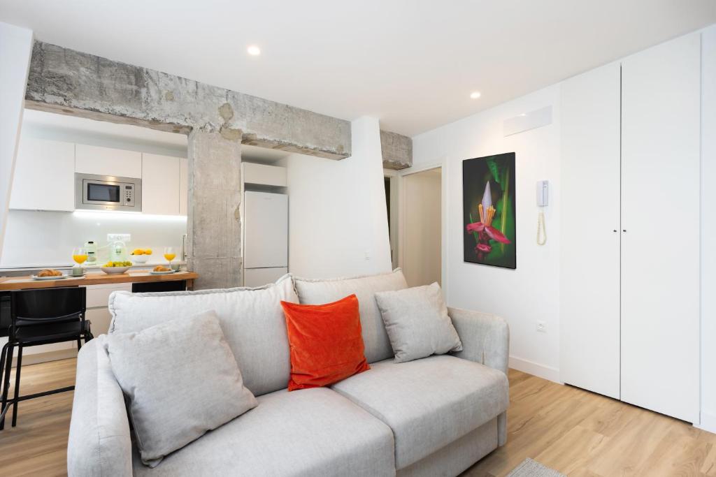 Η κουζίνα ή μικρή κουζίνα στο Suites Rooms La Rosa