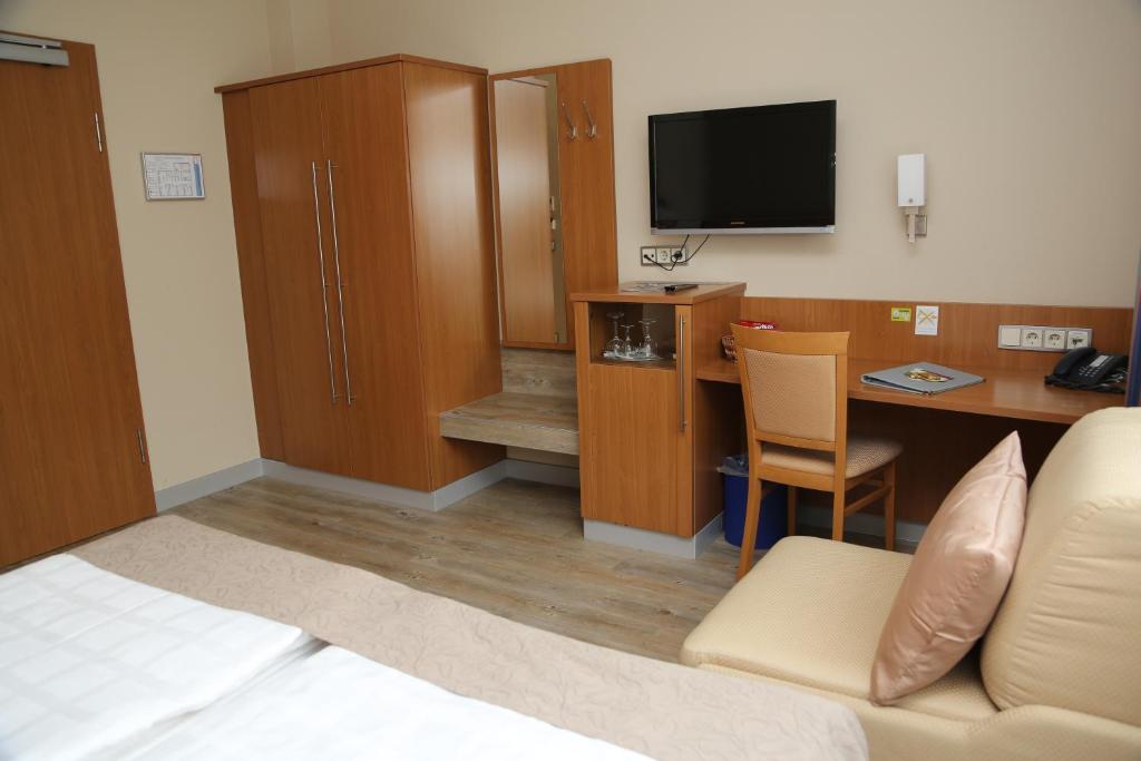 TV a/nebo společenská místnost v ubytování Hotel Lindleinsmühle