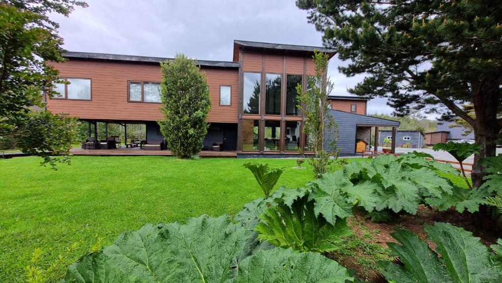Zahrada ubytování Entre Volcanes Lodge