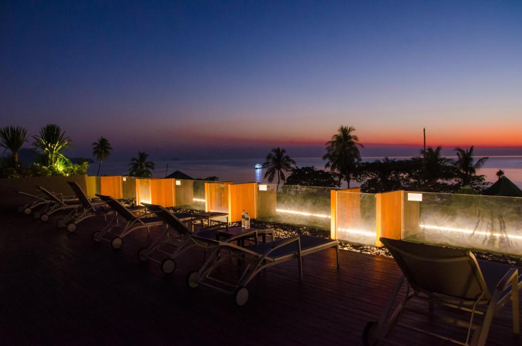 Nespecifikovaný výhled na moře nebo výhled na moře při pohledu z hotelu