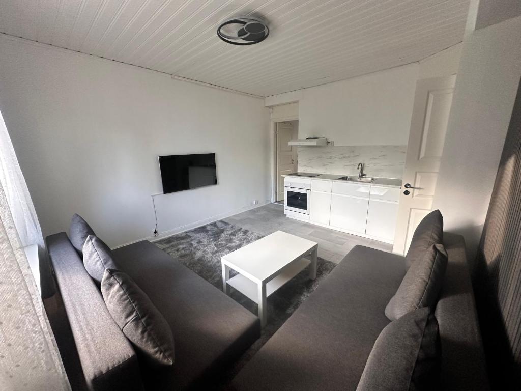 Kuchyň nebo kuchyňský kout v ubytování Luxury 2 rooms residence at the heart of Borås