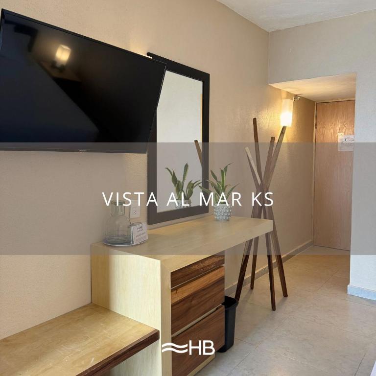 TV a/nebo společenská místnost v ubytování Hotel Barra de Navidad