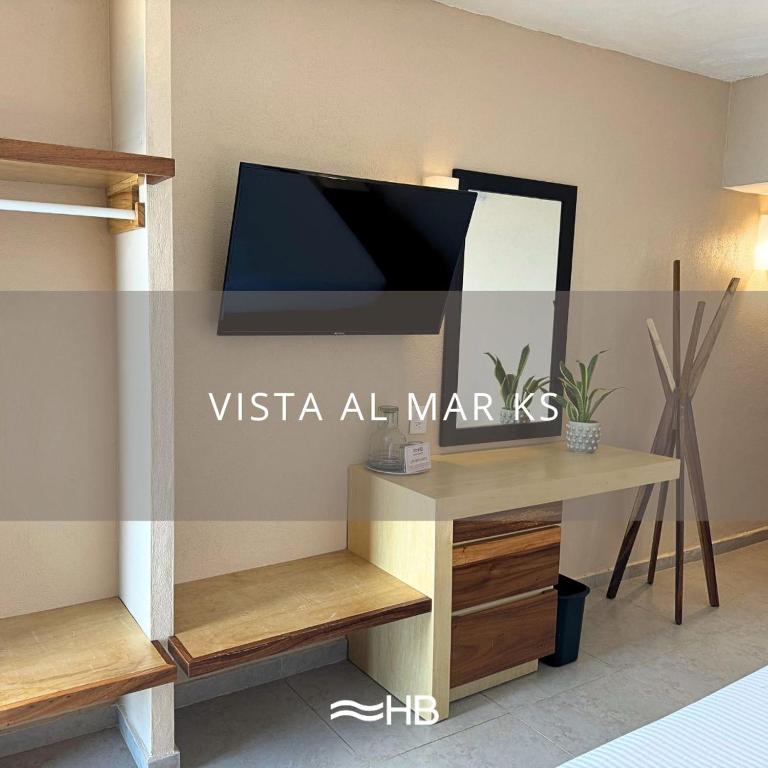 TV a/nebo společenská místnost v ubytování Hotel Barra de Navidad