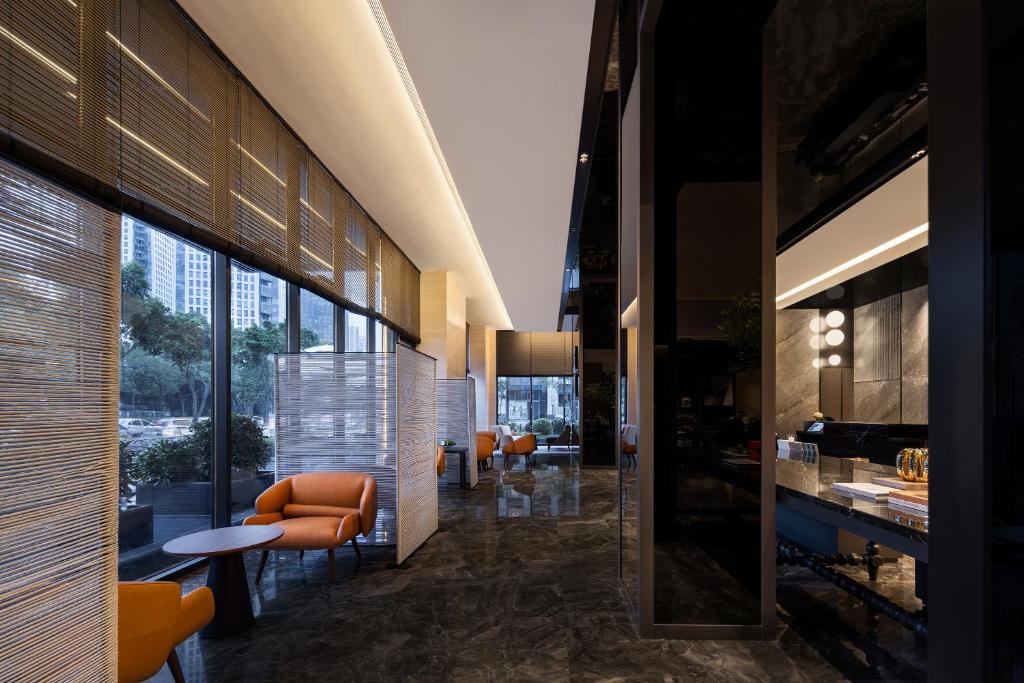 Posezení v ubytování Intercity Hotel Chengdu High-tech Global Center