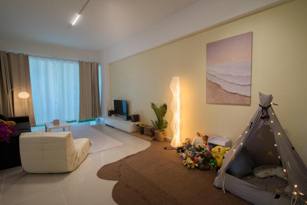 Posezení v ubytování Trival Gloryland Homestay Sri Indah Sandakan