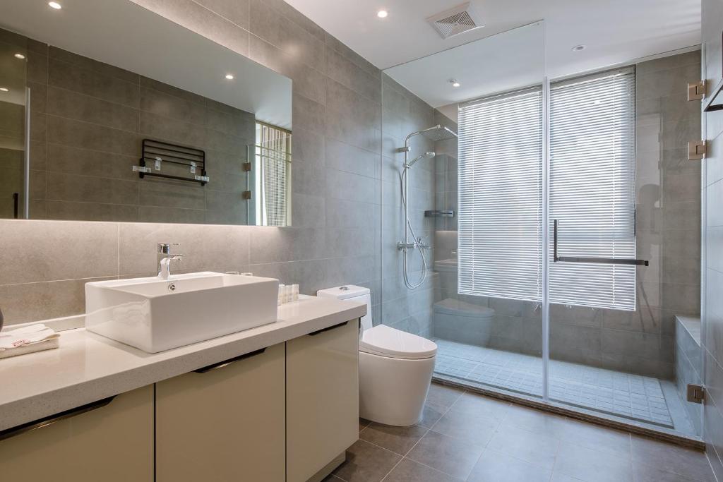Koupelna v ubytování Vretreats yunxishang Boutique Hotel