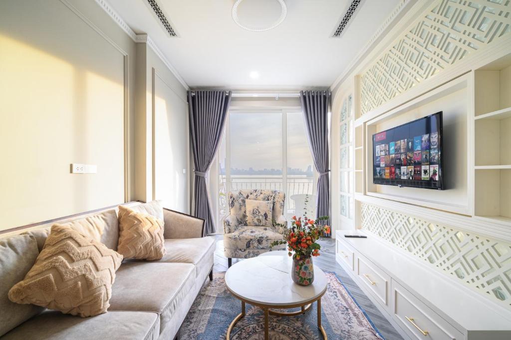 Posezení v ubytování Luxe Paradise Suites Xuan Dieu