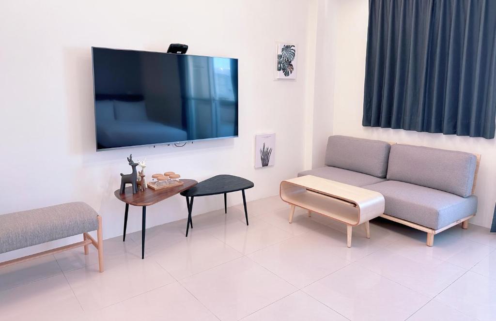 TV o dispositivi per l'intrattenimento presso Happy Fat B&B 寵物友善