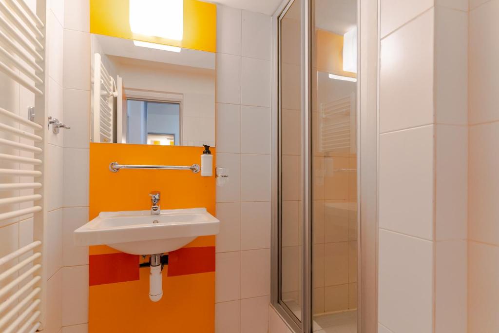 Koupelna v ubytování Hotel Ostredok