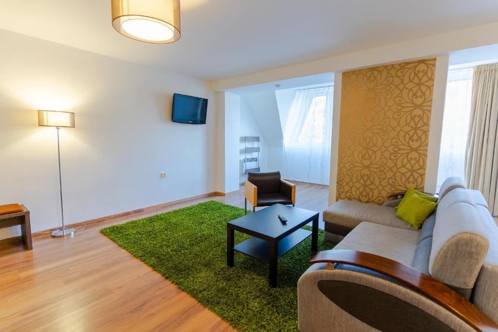 TV a/nebo společenská místnost v ubytování Hotel Ostredok