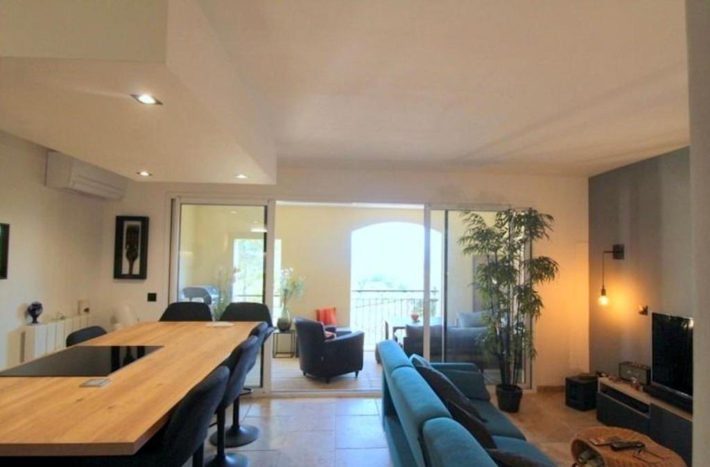 Ruang duduk di appartement pont royal
