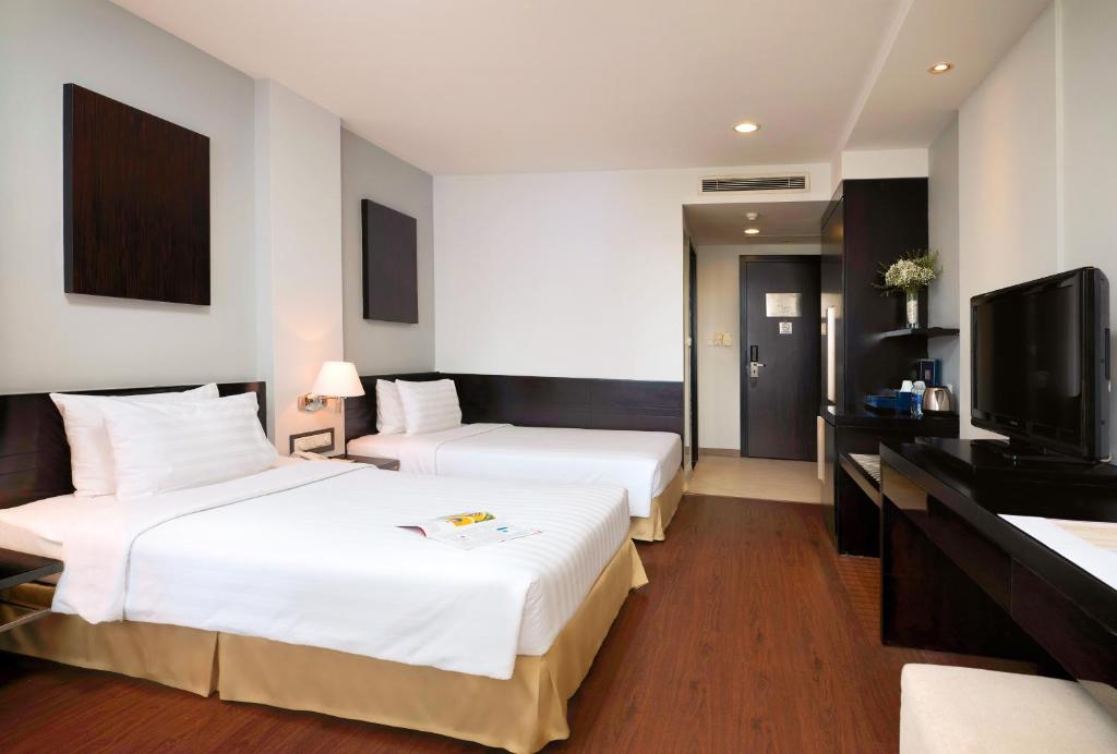 Phòng Deluxe Nhìn ra Thành phố có 2 Giường Đơn