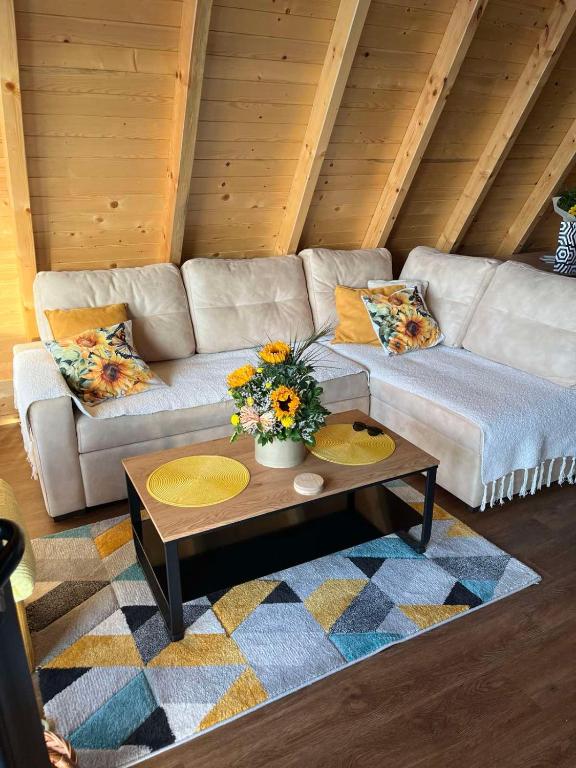 Posezení v ubytování Sunflower House Radoinja