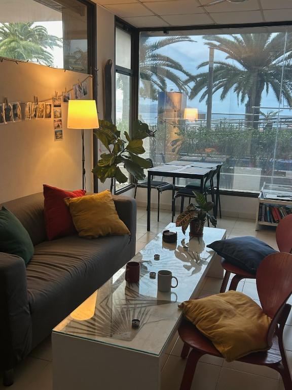 Posezení v ubytování NC Hostel