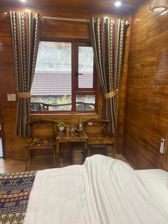 Postel nebo postele na pokoji v ubytování Cao nguyên đá homestay mèo vạc