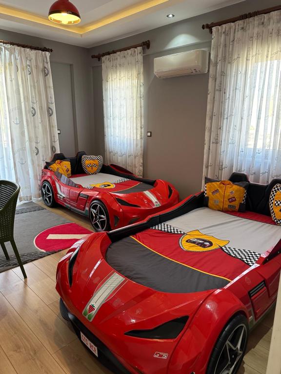 Postel nebo postele na pokoji v ubytování premium park apart otel