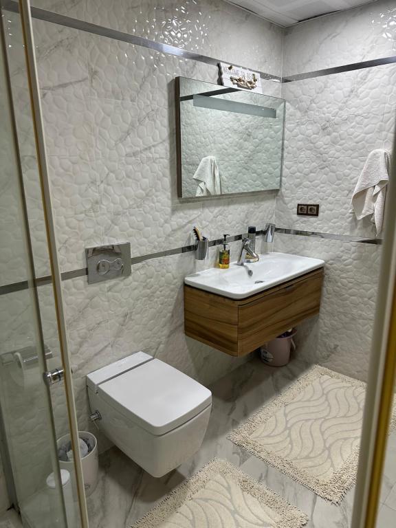 Koupelna v ubytování premium park apart otel