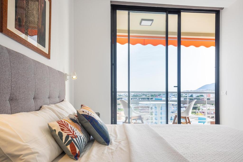 Postel nebo postele na pokoji v ubytování Fabuloso apartamento con increíbles vistas al mar