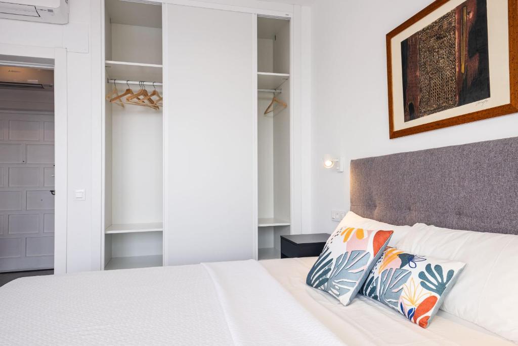 Postel nebo postele na pokoji v ubytování Fabuloso apartamento con increíbles vistas al mar