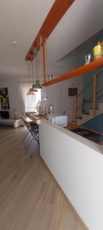 Kuchyň nebo kuchyňský kout v ubytování Cala da Lua apartments