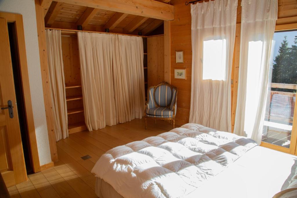 Postel nebo postele na pokoji v ubytování Big luxury Chalet with amazing view