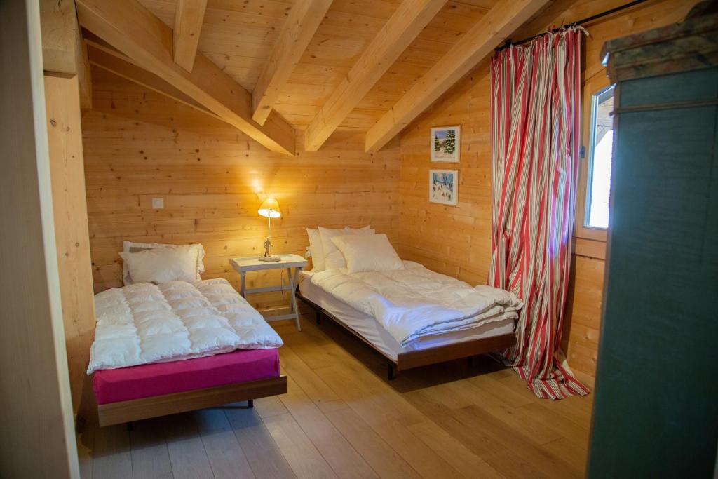 Postel nebo postele na pokoji v ubytování Big luxury Chalet with amazing view