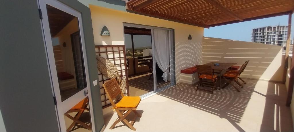 Balkón nebo terasa v ubytování Cala da Lua apartments