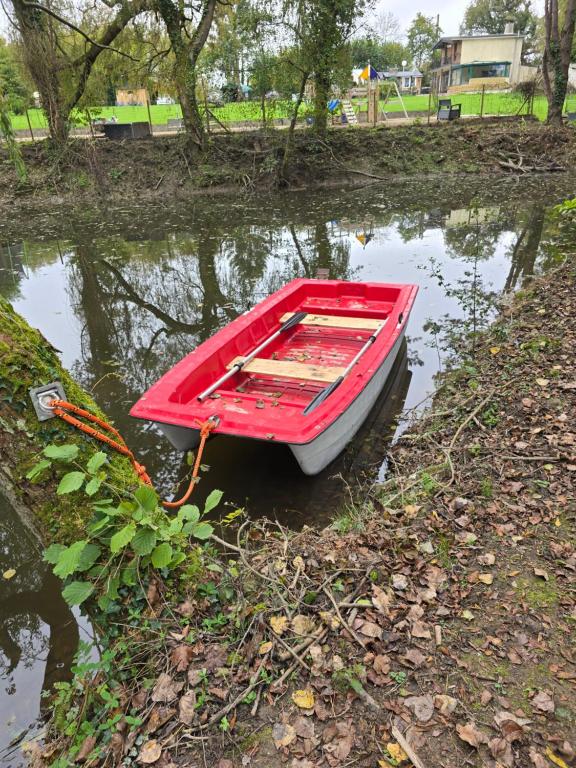 Widok na rzekę nieopodal tego domu wakacyjnego