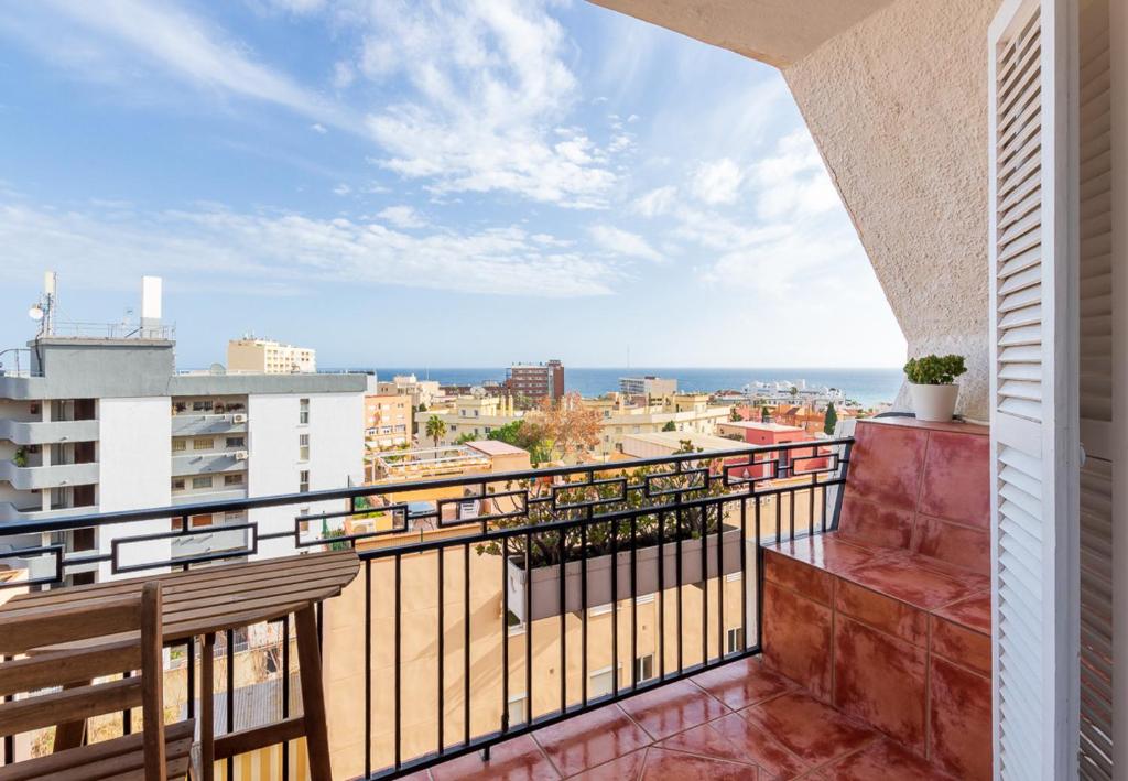 Balkón nebo terasa v ubytování Reformado apartamento en el centro con vista al mar