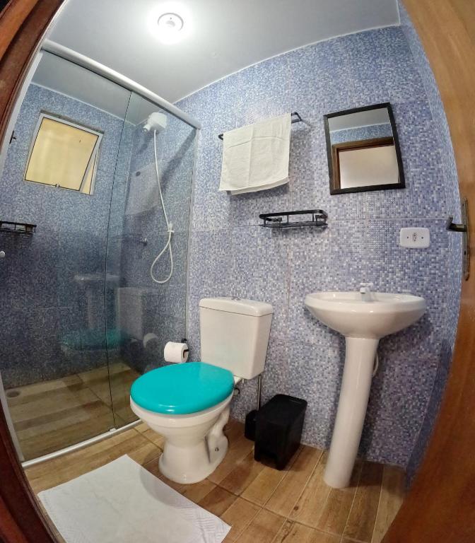 Koupelna v ubytování Container Hospedaria Paraty
