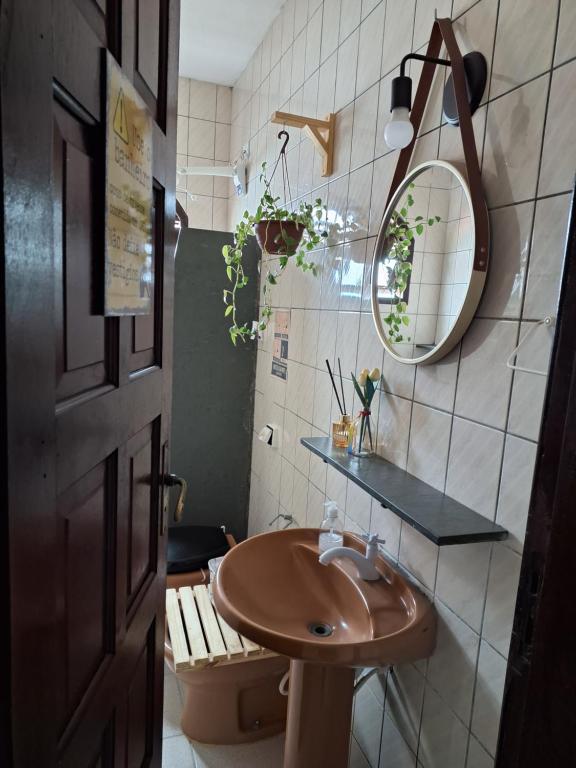 Koupelna v ubytování Odoyá Casa Hostel