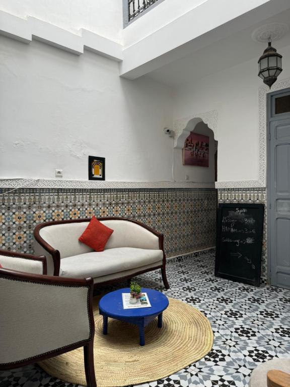 Posezení v ubytování RIAD DAR LFONOUN