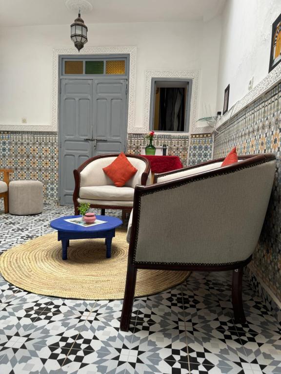 Posezení v ubytování RIAD DAR LFONOUN