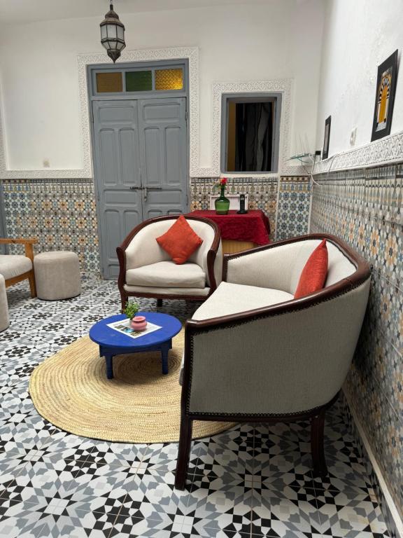 Posezení v ubytování RIAD DAR LFONOUN