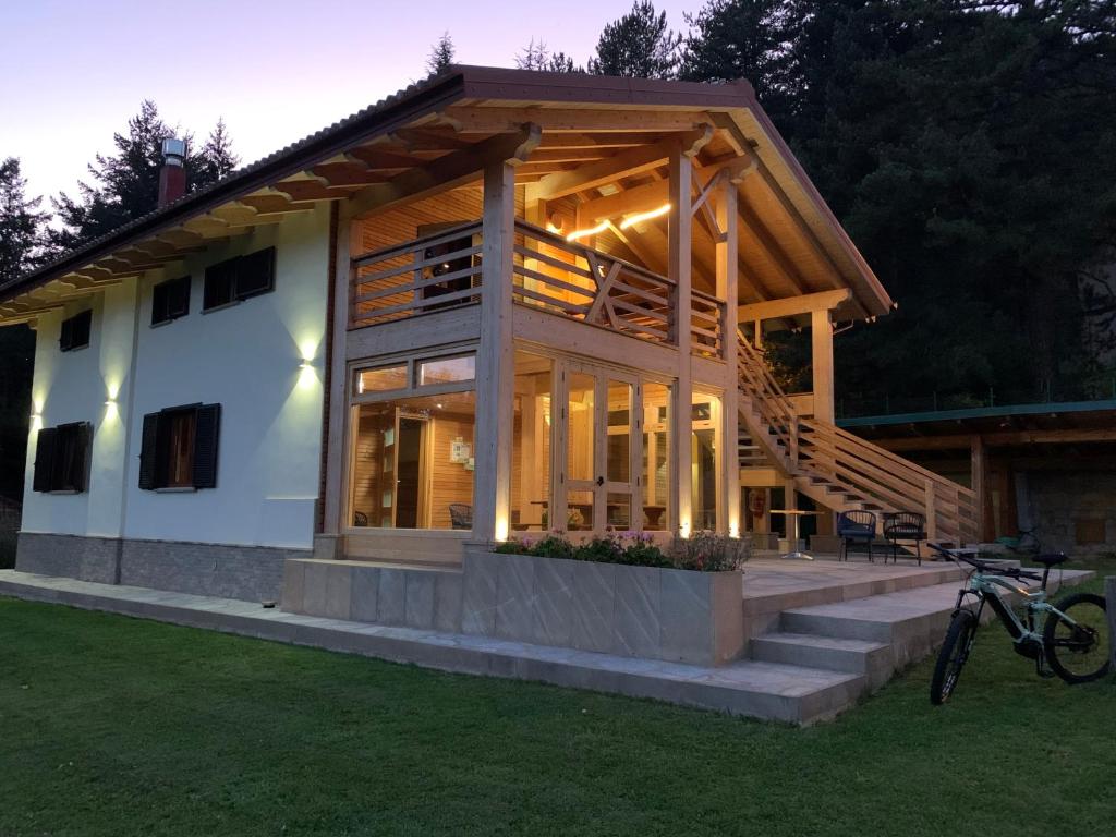 Budova, kde se bed and breakfast nachází
