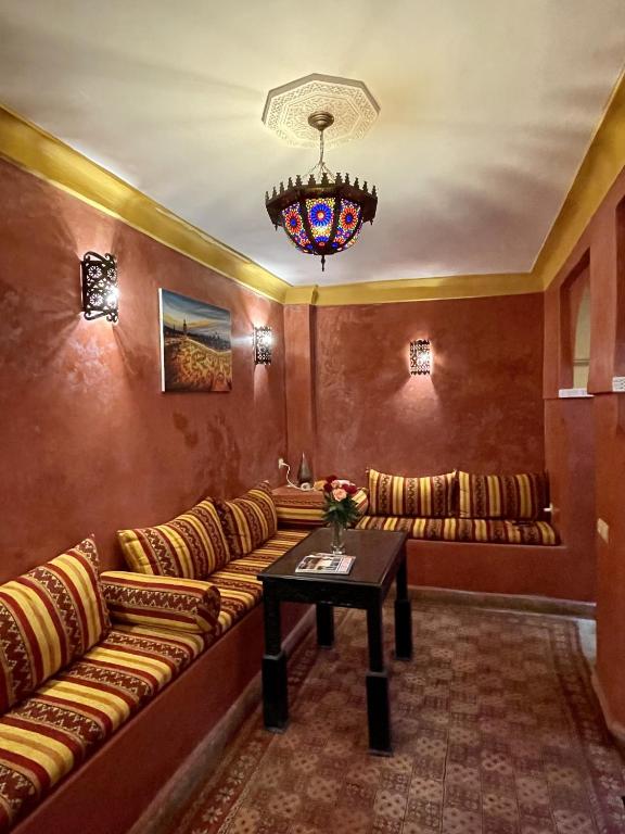 Posezení v ubytování Riad M'boja "Chez Ali Baba"